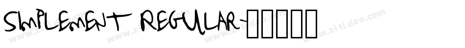 Simplement Regular字体转换